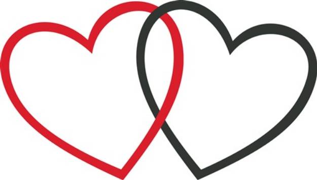 Picture of Two Hearts SVG File