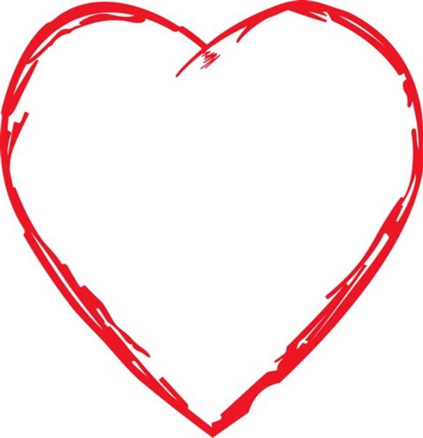 Picture of Scribble Heart SVG File