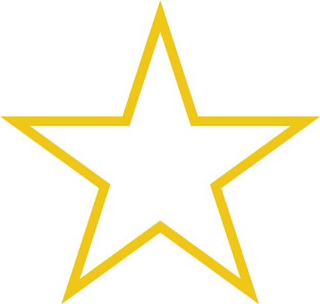 Picture of Star Outline SVG File
