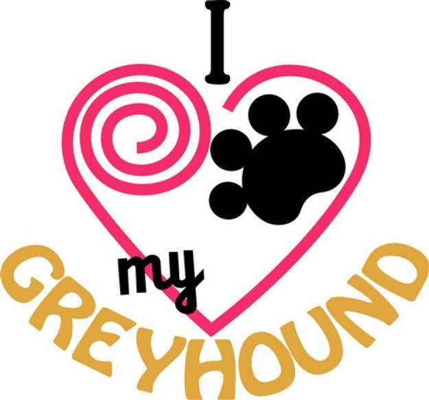 Picture of Greyhound SVG File