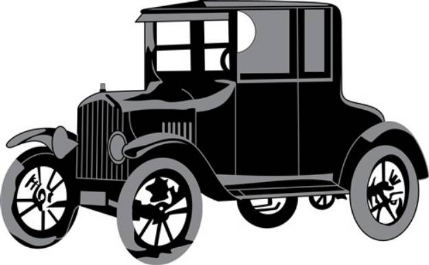 Picture of Antique Car SVG File