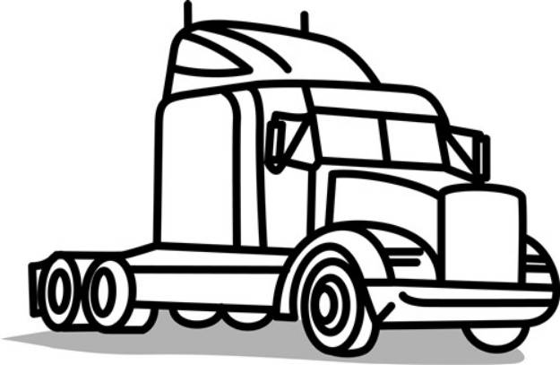 Picture of Truck Outline SVG File