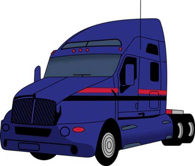 Picture of Semi Truck SVG File