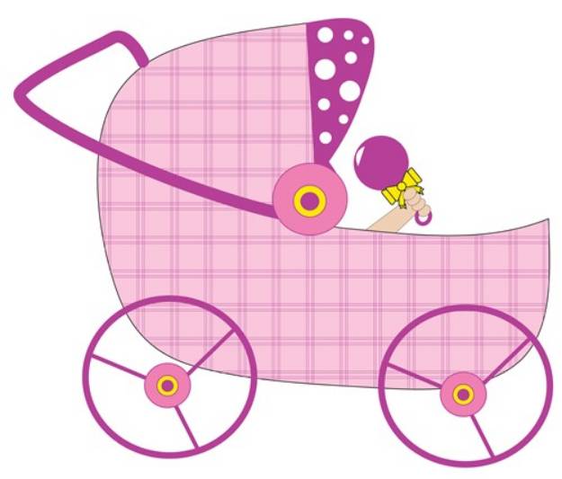 Picture of Baby Stroller SVG File