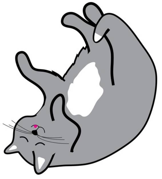 Picture of Sleepy Cat SVG File