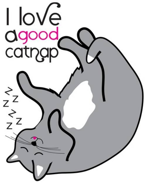 Picture of A Good Catnap SVG File