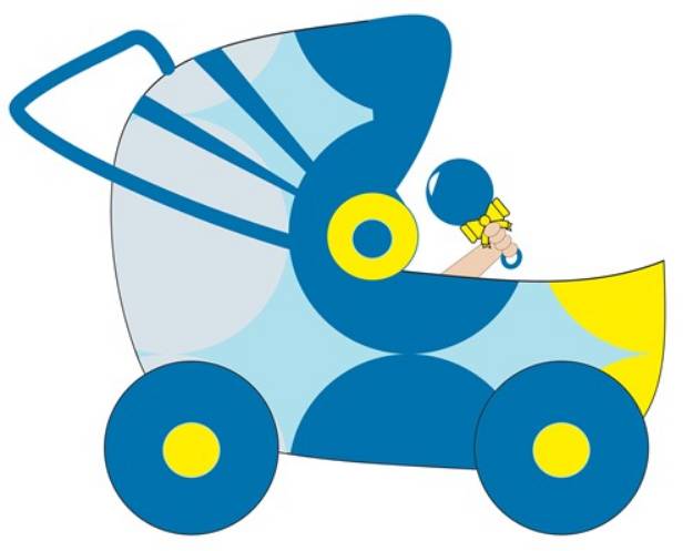 Picture of Baby Carriage SVG File