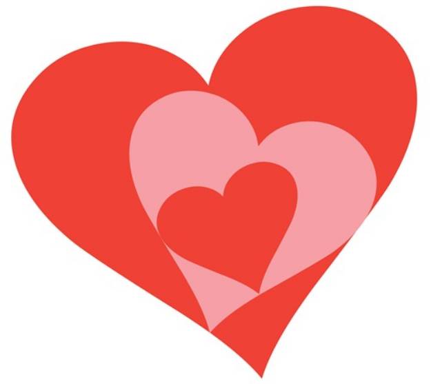 Picture of Red Hearts SVG File