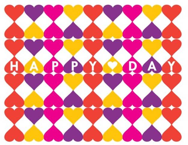Picture of Happy Heart Day SVG File