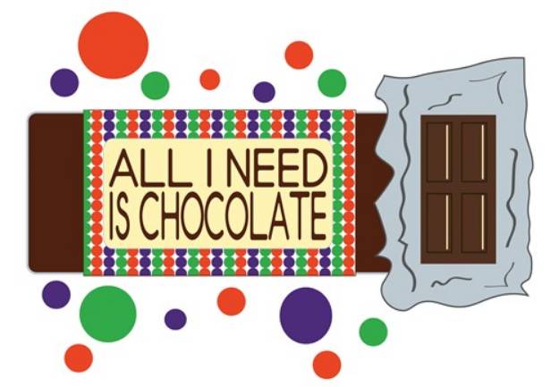 Picture of Need Chocolate SVG File