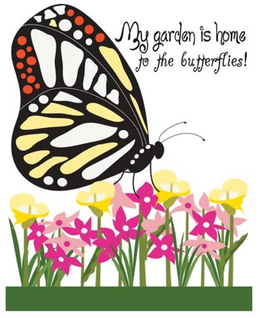 Picture of Home To Butterflies SVG File