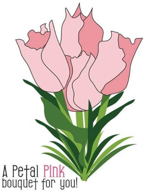 Picture of Petal Pink Bouquet SVG File