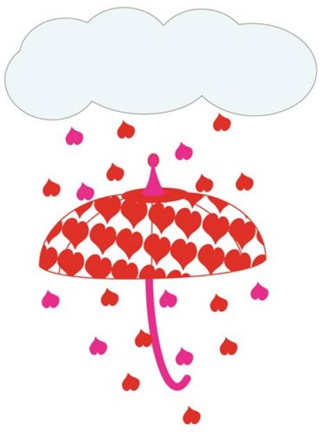 Picture of Raining Hearts SVG File