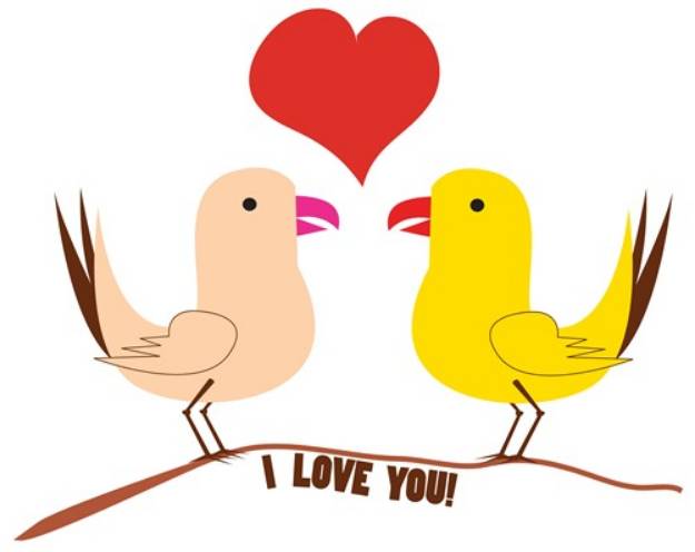 Picture of I Love You! SVG File