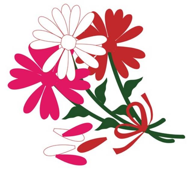 Picture of Valentine Bouquet SVG File