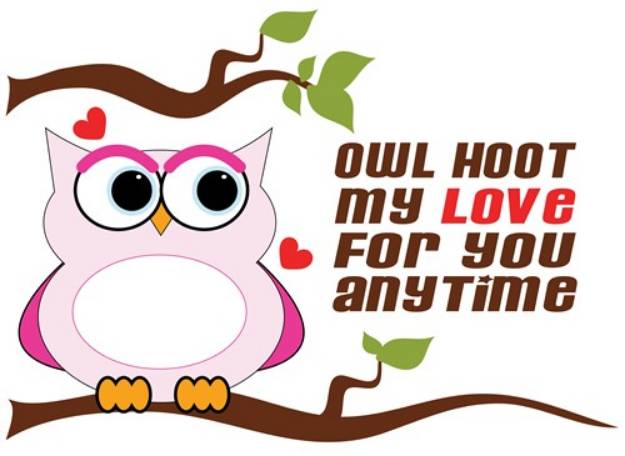 Picture of Owl Hoot SVG File