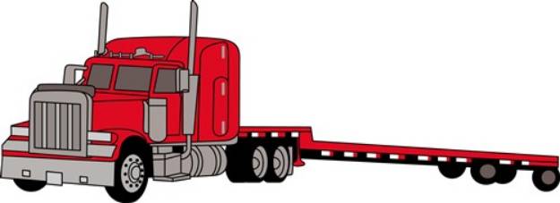 Picture of Flatbed Truck SVG File