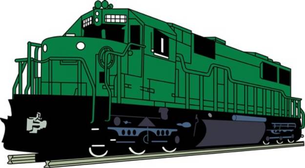 Picture of Train Engine   SVG File