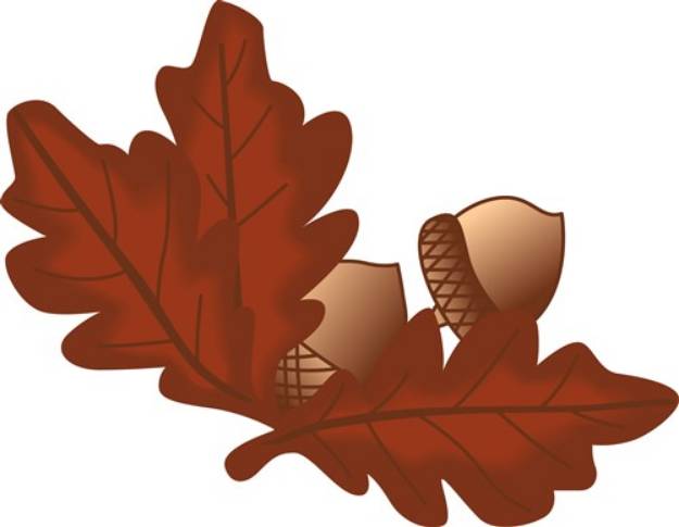 Picture of Oak Leaves SVG File