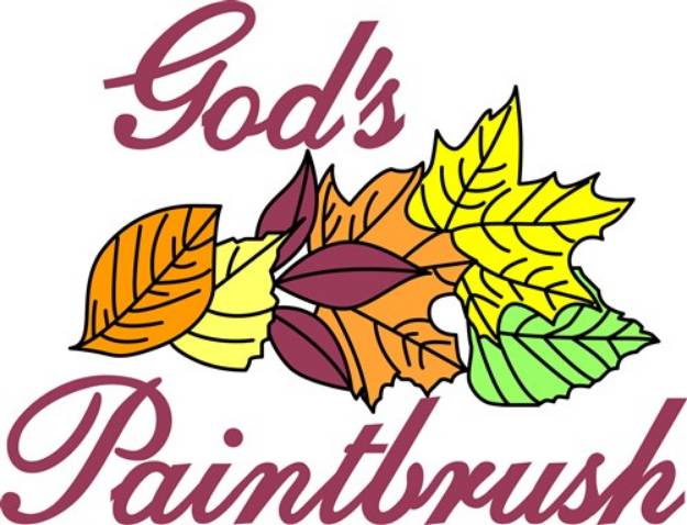 Picture of Gods Paintbrush SVG File