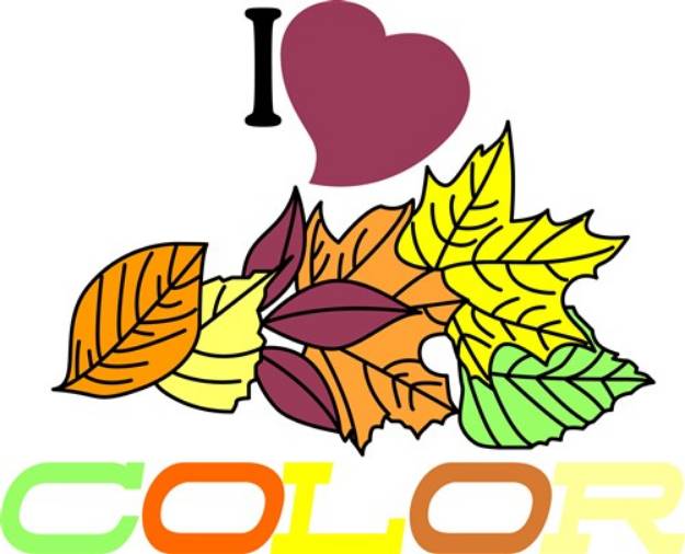 Picture of I Love Color SVG File