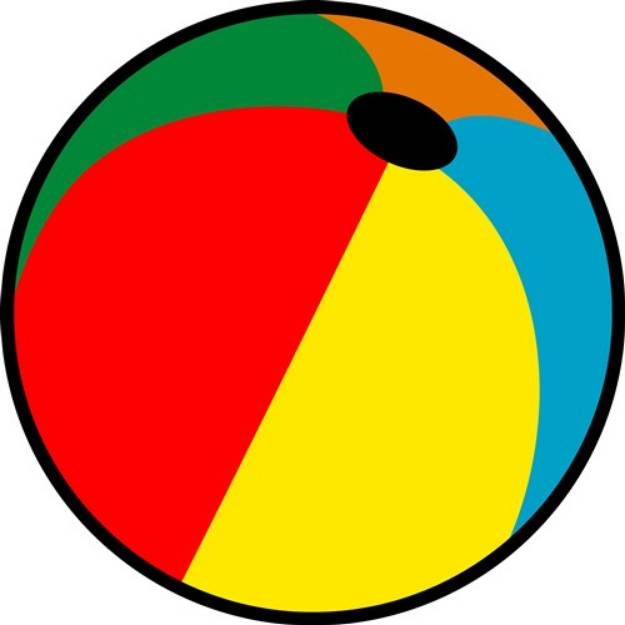 Picture of Beach Ball SVG File