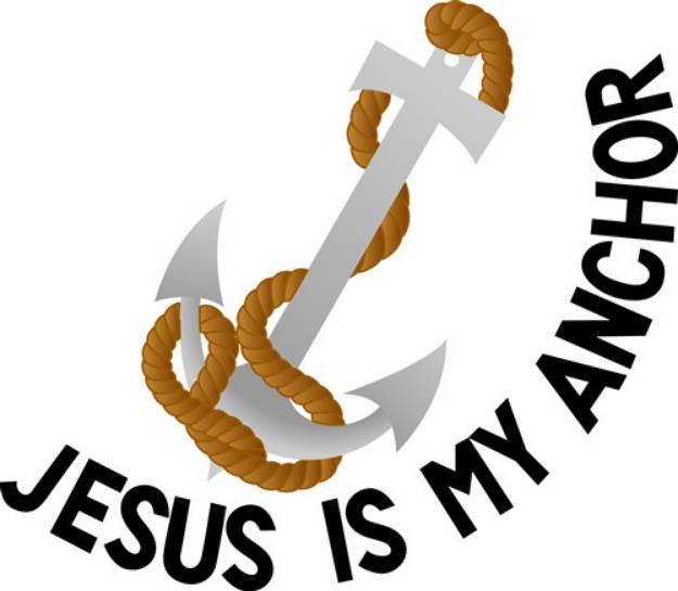 Picture of Jesus Is Anchor SVG File