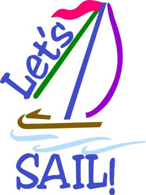 Picture of Lets Sail SVG File
