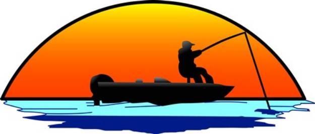 Picture of Fishing Scene SVG File