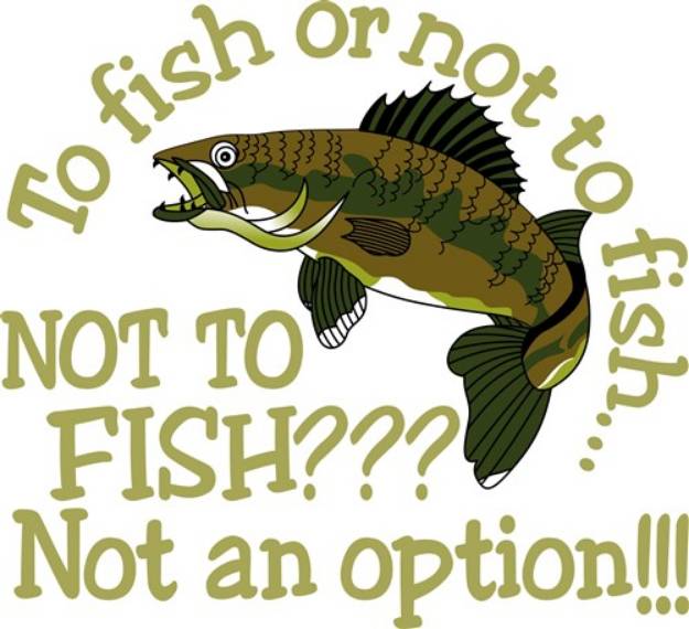 Picture of To Fish Or Not SVG File