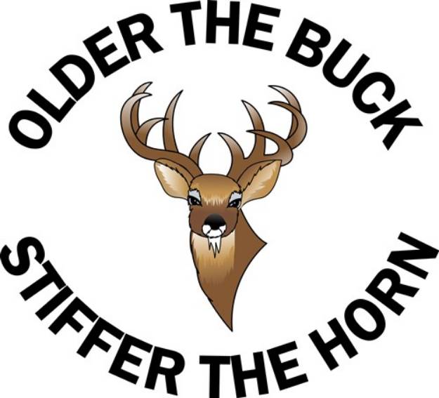 Picture of Older The Buck SVG File