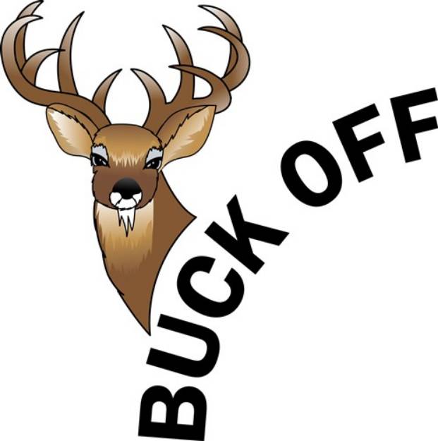Picture of Buck Off SVG File