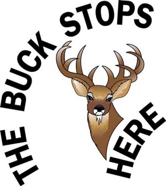 Picture of Buck Stops Here SVG File