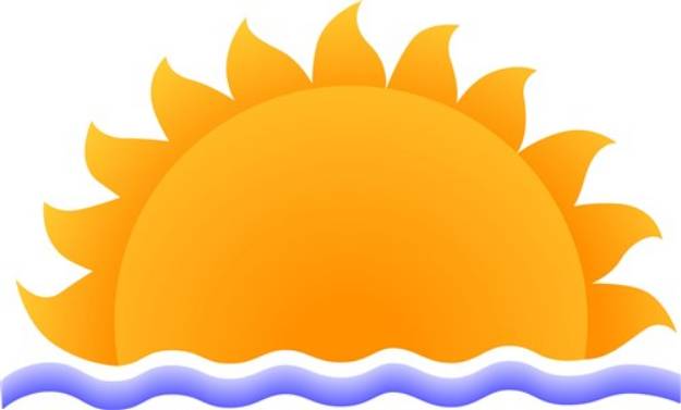 Picture of Sun and Water SVG File