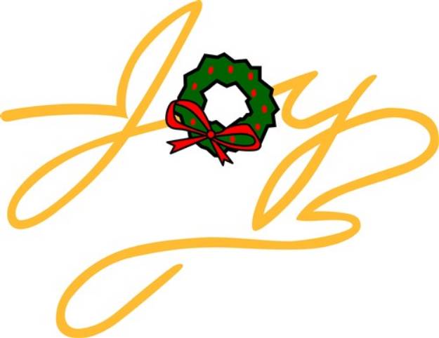 Picture of Joy and Wreath SVG File