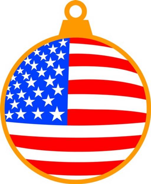 Picture of Flag Ornament SVG File