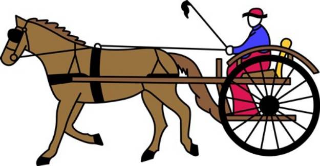 Picture of Horse and Buggy SVG File