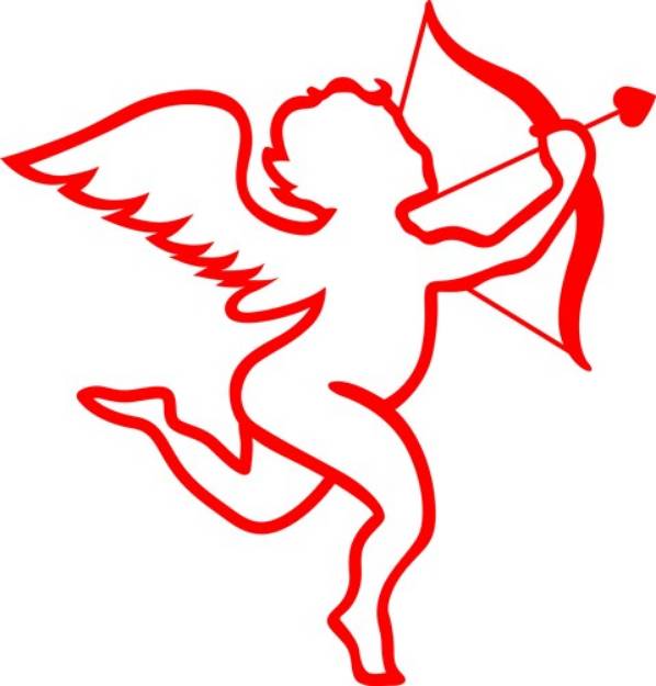 Picture of Cupid Outline SVG File