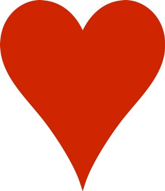 Picture of Plain Heart SVG File