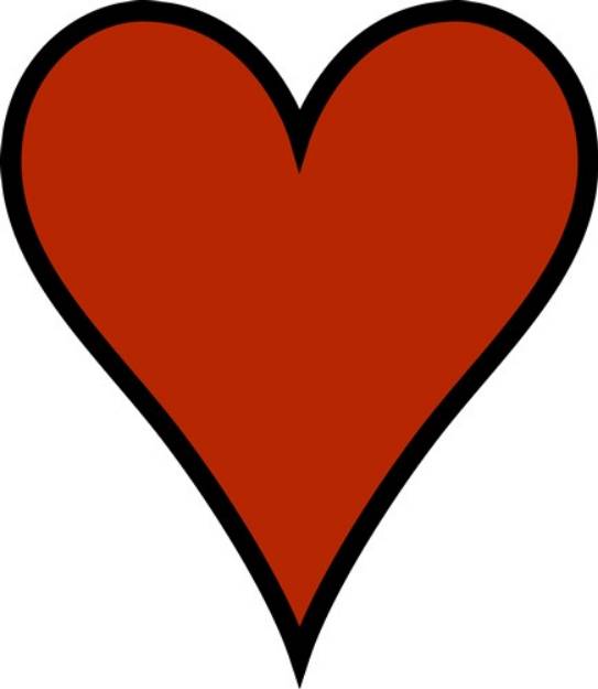 Picture of Red Heart SVG File
