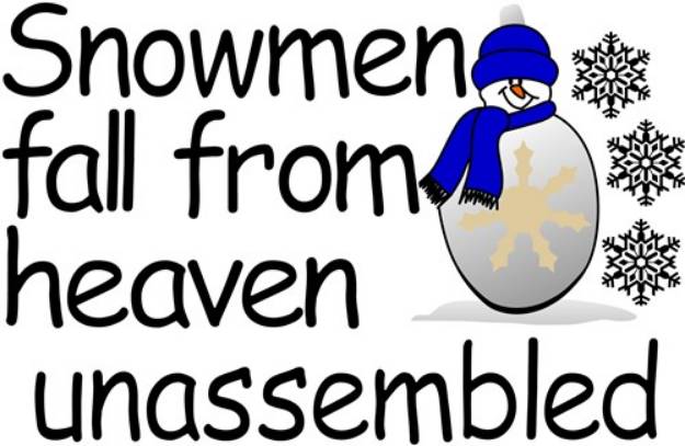 Picture of Unassembled Snowman SVG File