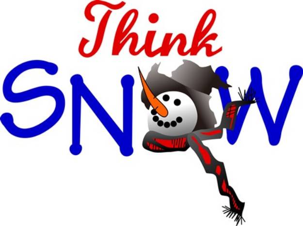 Picture of Think Snow SVG File