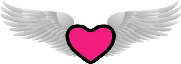 Picture of Winged Heart SVG File