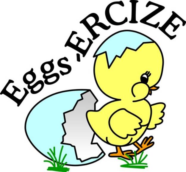 Picture of Eggs-ercize SVG File