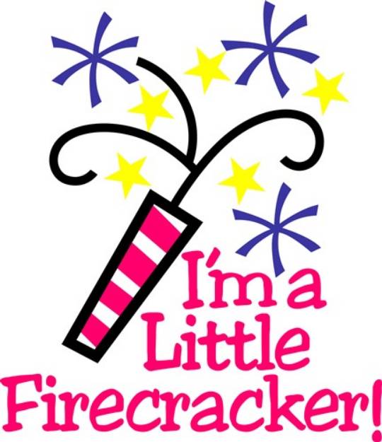 Picture of Im a Little Firecracker SVG File