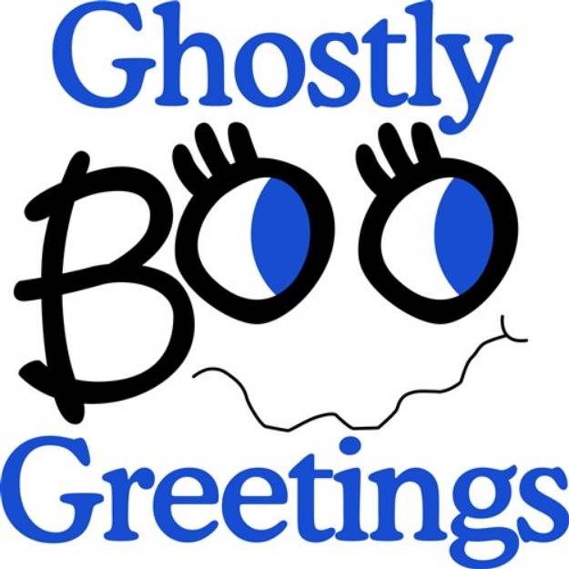 Picture of Ghostly Greetings SVG File