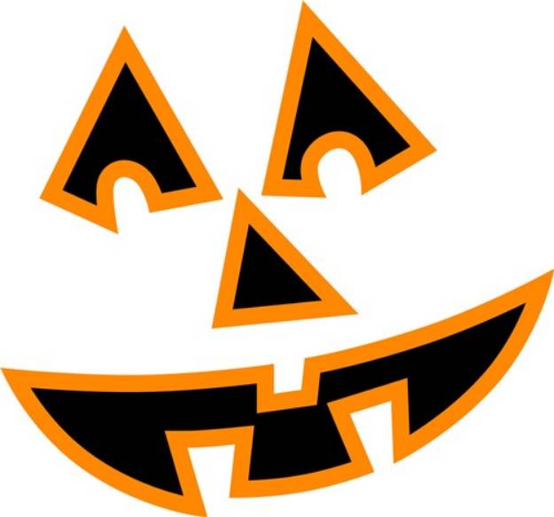 Picture of Pumpkin Face SVG File