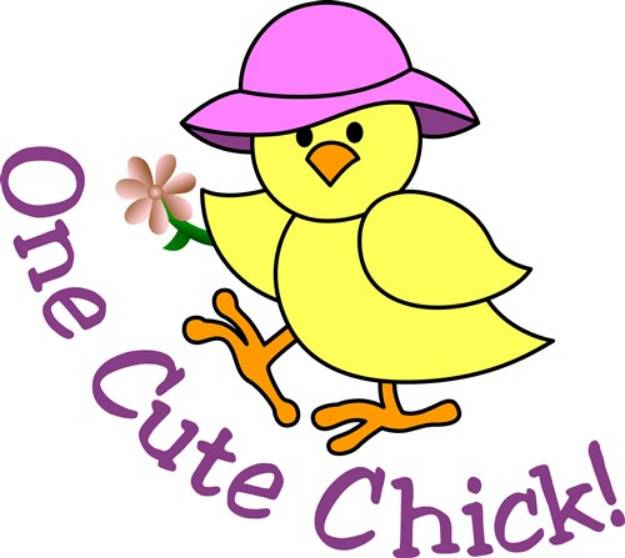 Picture of One Cute Chick SVG File