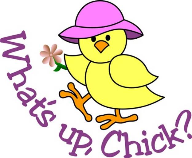 Picture of Whats Up Chick SVG File