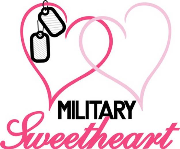 Picture of Military Sweetheart SVG File
